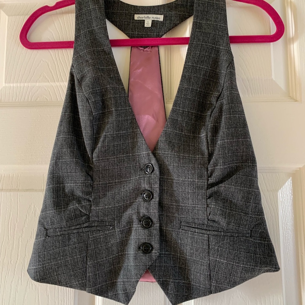Grey fashionable work vest